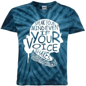 Speak Your Mindeven If Your Voice Shakes Gift Kids Tie-Dye T-Shirt