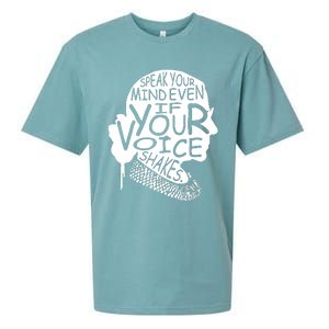 Speak Your Mindeven If Your Voice Shakes Gift Sueded Cloud Jersey T-Shirt