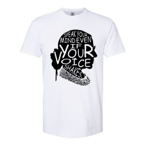 Speak Your Mindeven If Your Voice Shakes Gift Softstyle CVC T-Shirt