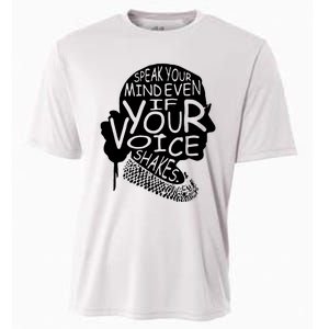 Speak Your Mindeven If Your Voice Shakes Gift Cooling Performance Crew T-Shirt