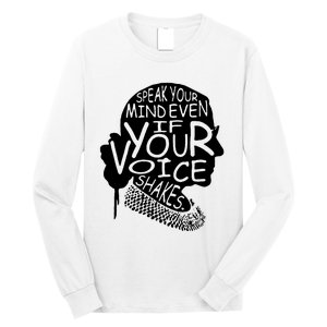 Speak Your Mindeven If Your Voice Shakes Gift Long Sleeve Shirt