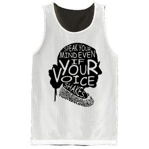 Speak Your Mindeven If Your Voice Shakes Gift Mesh Reversible Basketball Jersey Tank