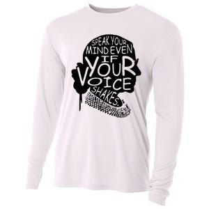 Speak Your Mindeven If Your Voice Shakes Gift Cooling Performance Long Sleeve Crew