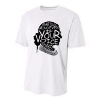 Speak Your Mindeven If Your Voice Shakes Gift Youth Performance Sprint T-Shirt