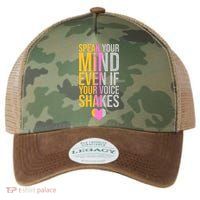 Speak Your Mind Even If Your Voice Shakes Legacy Tie Dye Trucker Hat