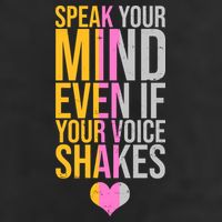 Speak Your Mind Even If Your Voice Shakes Cool Comfort Performance Bucket Hat