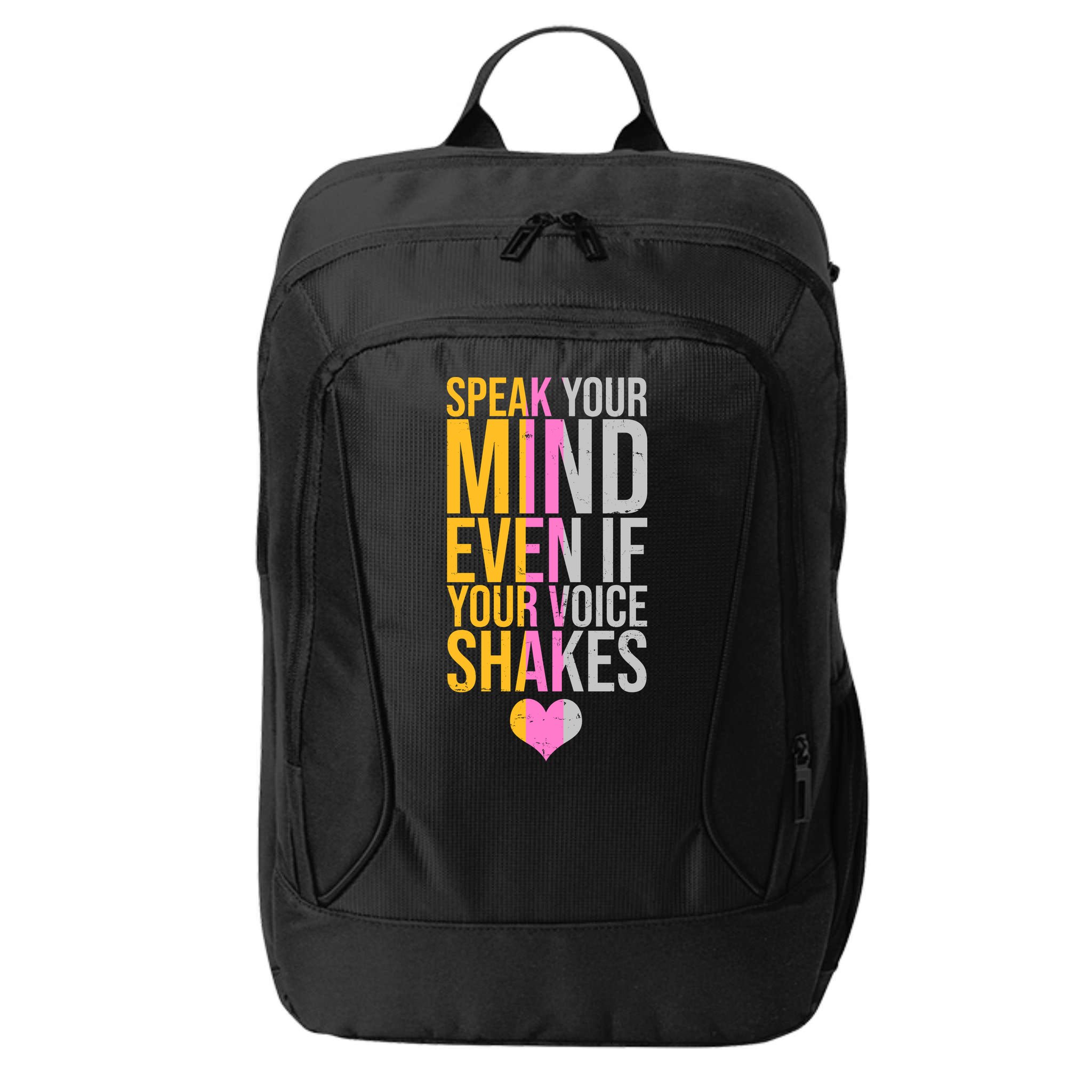 Speak Your Mind Even If Your Voice Shakes City Backpack