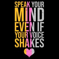 Speak Your Mind Even If Your Voice Shakes Sustainable Bucket Hat