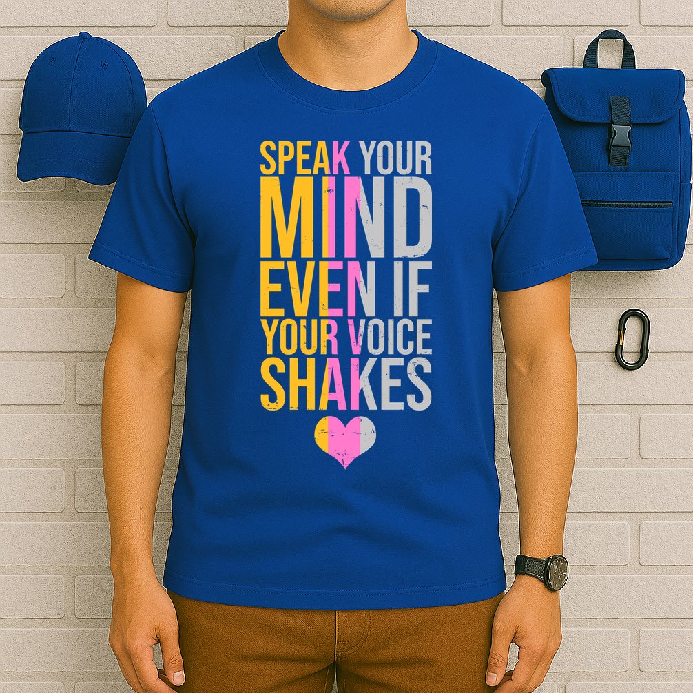 Speak Your Mind Even If Your Voice Shakes T-Shirt