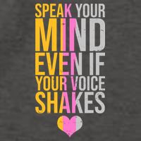 Speak Your Mind Even If Your Voice Shakes Vector Backpack