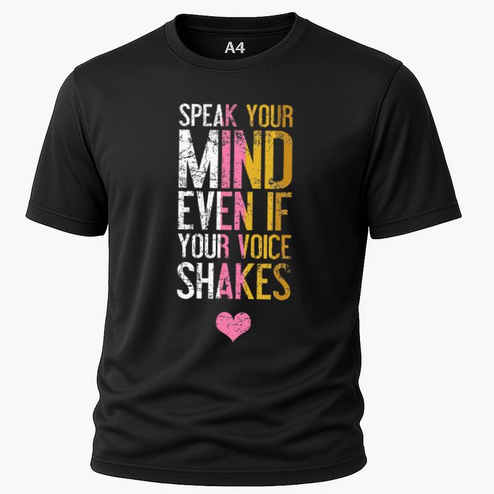 Speak Your Mind Even If Your Voice Shakes Rbg Performance Shirt