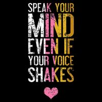 Speak Your Mind Even If Your Voice Shakes Rbg Performance Shirt