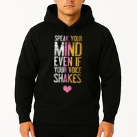 Speak Your Mind Even If Your Voice Shakes Rbg Hoodie
