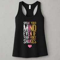Speak Your Mind Even If Your Voice Shakes Rbg Womens Tank Top
