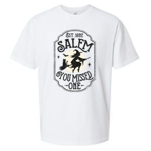 Salem You Missed One Funny Halloween Feminist Witch Trials Sueded Cloud Jersey T-Shirt