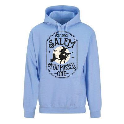 Salem You Missed One Funny Halloween Feminist Witch Trials Unisex Surf Hoodie