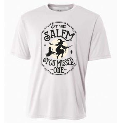 Salem You Missed One Funny Halloween Feminist Witch Trials Cooling Performance Crew T-Shirt