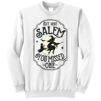 Salem You Missed One Funny Halloween Feminist Witch Trials Sweatshirt