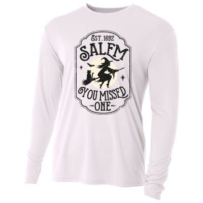 Salem You Missed One Funny Halloween Feminist Witch Trials Cooling Performance Long Sleeve Crew