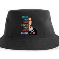 Speak Your Mind Even If Your Voice Shakes Feminist Sustainable Bucket Hat
