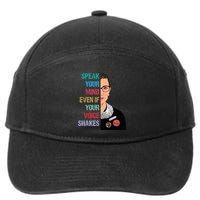Speak Your Mind Even If Your Voice Shakes Feminist 7-Panel Snapback Hat