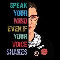 Speak Your Mind Even If Your Voice Shakes Feminist 7-Panel Snapback Hat