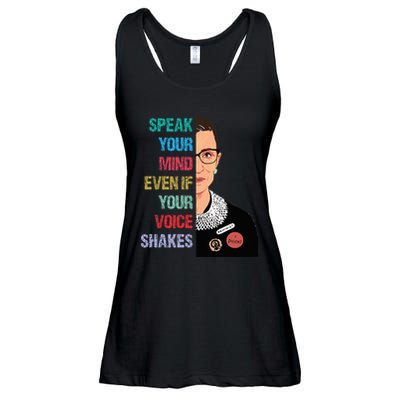 Speak Your Mind Even If Your Voice Shakes Feminist Ladies Essential Flowy Tank