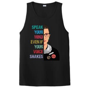 Speak Your Mind Even If Your Voice Shakes Feminist PosiCharge Competitor Tank