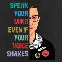 Speak Your Mind Even If Your Voice Shakes Feminist Golf Towel