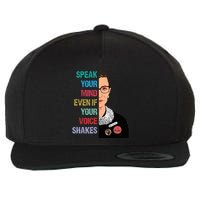Speak Your Mind Even If Your Voice Shakes Feminist Wool Snapback Cap