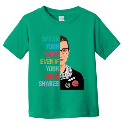 Speak Your Mind Even If Your Voice Shakes Feminist Toddler T-Shirt