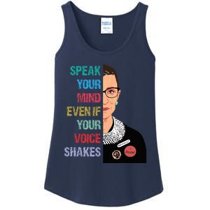 Speak Your Mind Even If Your Voice Shakes Feminist Ladies Essential Tank