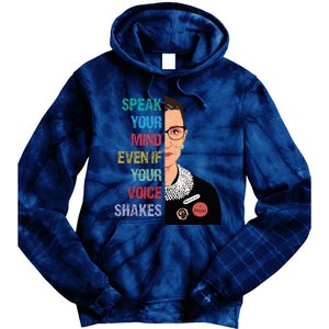 Speak Your Mind Even If Your Voice Shakes Feminist Tie Dye Hoodie