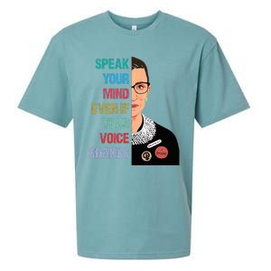 Speak Your Mind Even If Your Voice Shakes Feminist Sueded Cloud Jersey T-Shirt