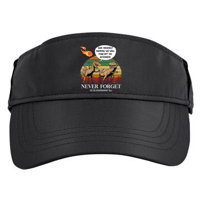 Save Yourself Mammal We Will Fend Off The Asteroids Gift Adult Drive Performance Visor
