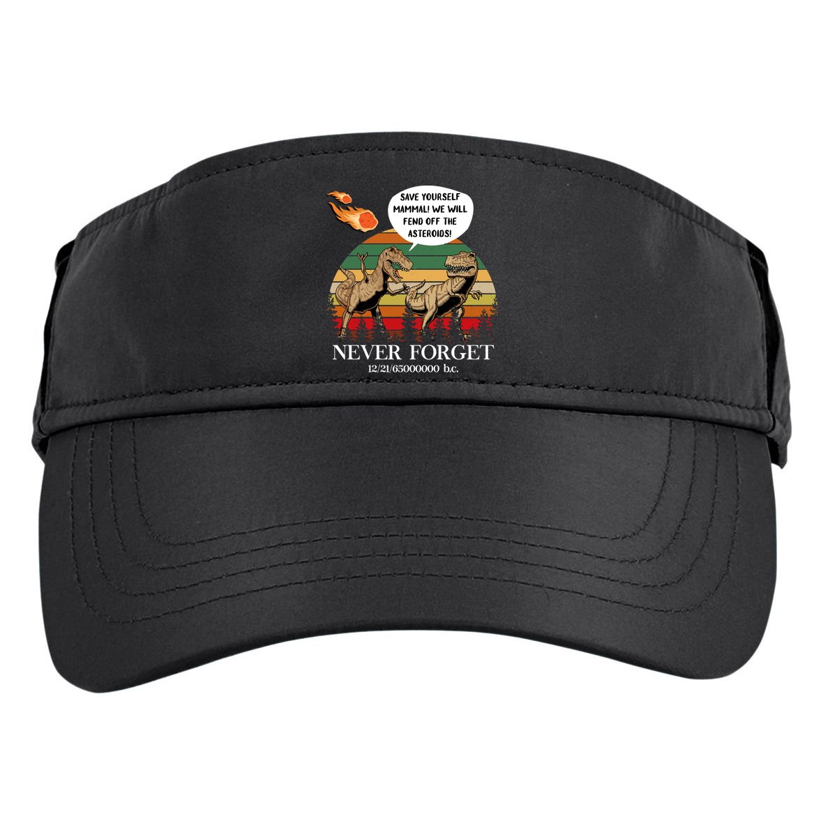 Save Yourself Mammal We Will Fend Off The Asteroids Gift Adult Drive Performance Visor