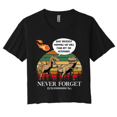 Save Yourself Mammal We Will Fend Off The Asteroids Gift Crop Top
