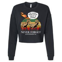 Save Yourself Mammal We Will Fend Off The Asteroids Gift Cropped Pullover Crew