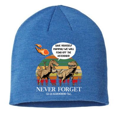 Save Yourself Mammal We Will Fend Off The Asteroids Gift Sustainable Beanie