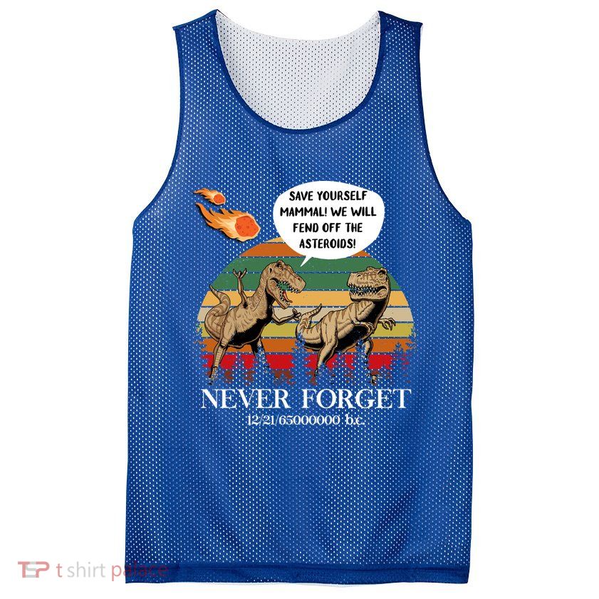 Save Yourself Mammal We Will Fend Off The Asteroids Gift Mesh Reversible Basketball Jersey Tank