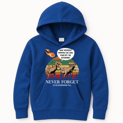 Save Yourself Mammal We Will Fend Off The Asteroids Gift Kids Hoodie