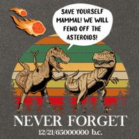 Save Yourself Mammal We Will Fend Off The Asteroids Gift Cotton Canvas Backpack