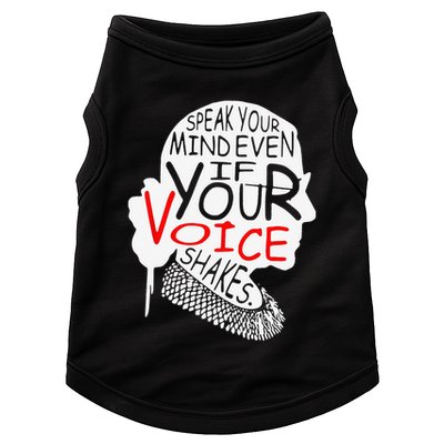 Speak Your Mind Even If Your Voice Shakes RBG 's Rights Doggie Tank