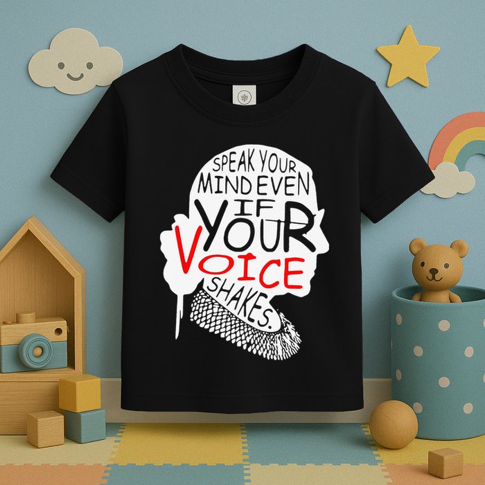 Speak Your Mind Even If Your Voice Shakes RBG 's Rights Toddler T-Shirt
