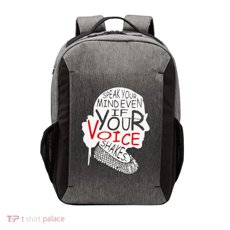 Speak Your Mind Even If Your Voice Shakes RBG 's Rights Vector Backpack