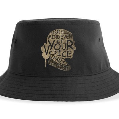 Speak Your Mind Even If Your Voice Shake Sustainable Bucket Hat