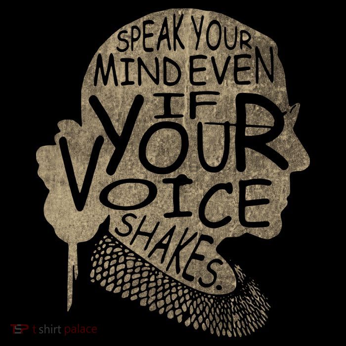Speak Your Mind Even If Your Voice Shake Womens T-Shirt