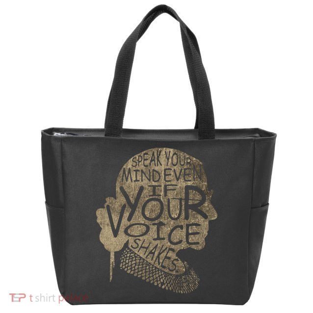 Speak Your Mind Even If Your Voice Shake Zip Tote Bag
