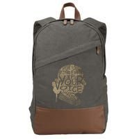Speak Your Mind Even If Your Voice Shake Cotton Canvas Backpack