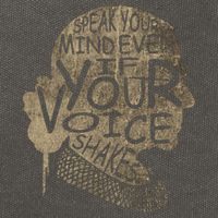 Speak Your Mind Even If Your Voice Shake Cotton Canvas Backpack